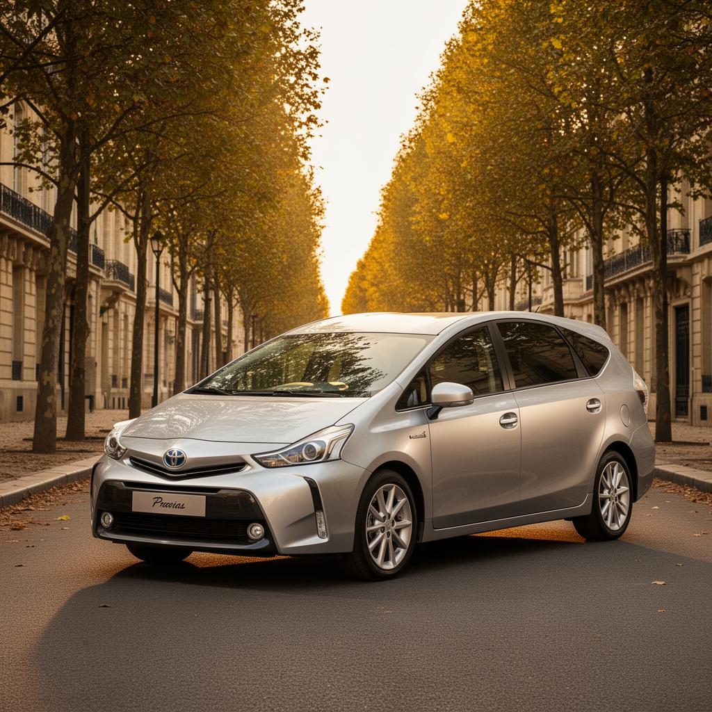 Toyota Prius Plus avec chauffeur privé VTC à Bordeaux — Voiture Éco